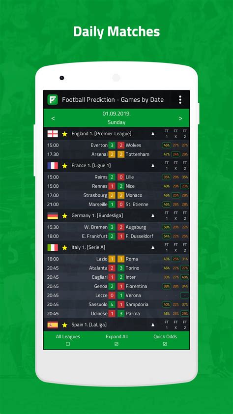 football prediction app download.